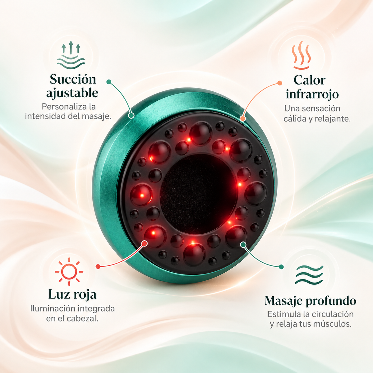 Masajeador de Succión y Calor Anticelulítico